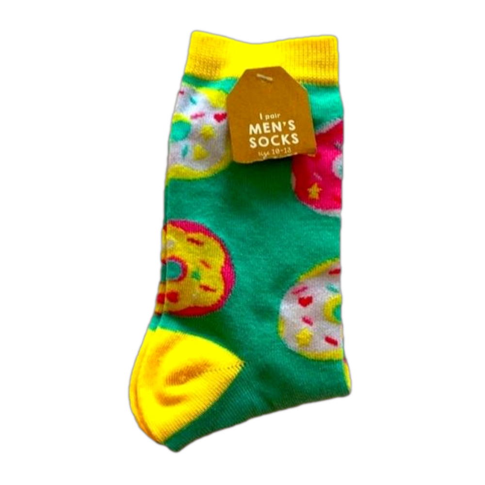 new Donuts! Donuts! Donuts men’s socks. SZ 10-13